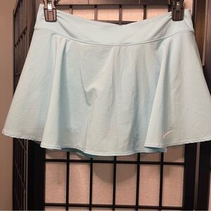 Nike Court Dri Fit Baby Blue Women's Skirt Built in Shorts L